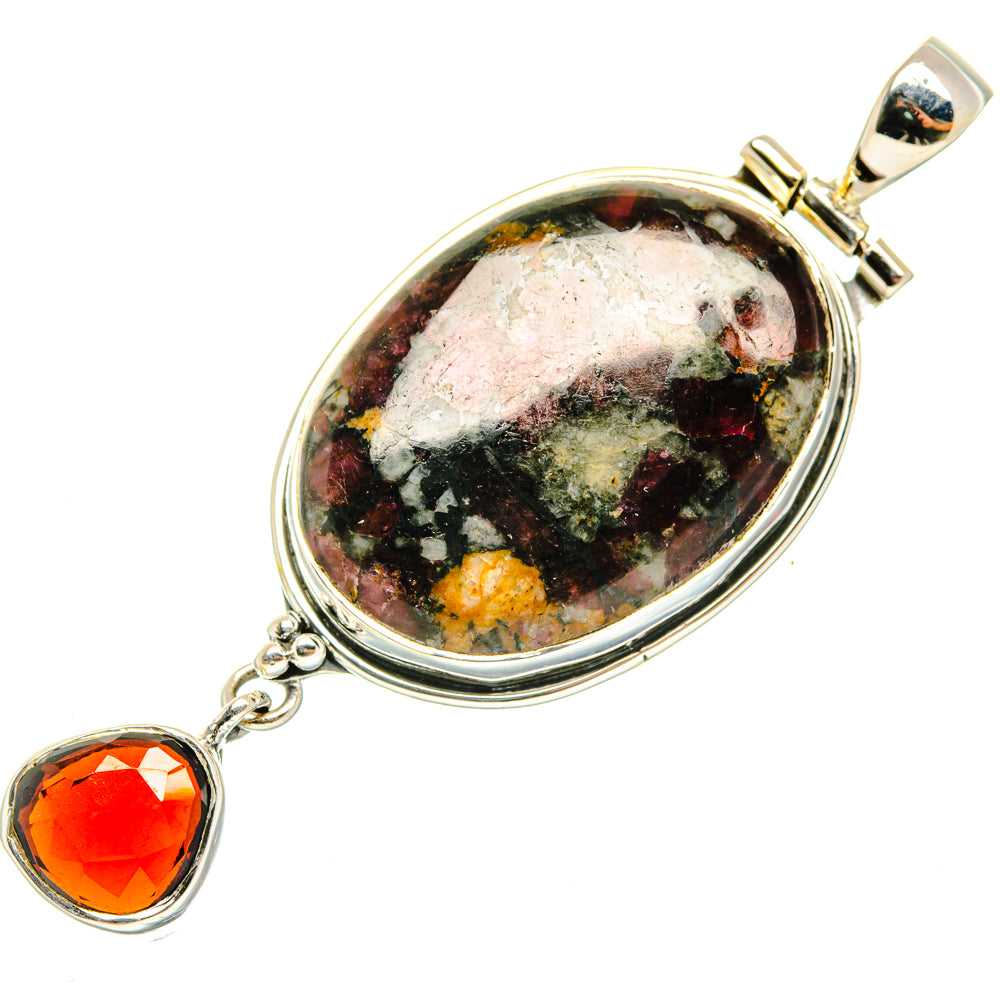 Russian Eudialyte Pendants handcrafted by Ana Silver Co - PD29799 - Photo 2