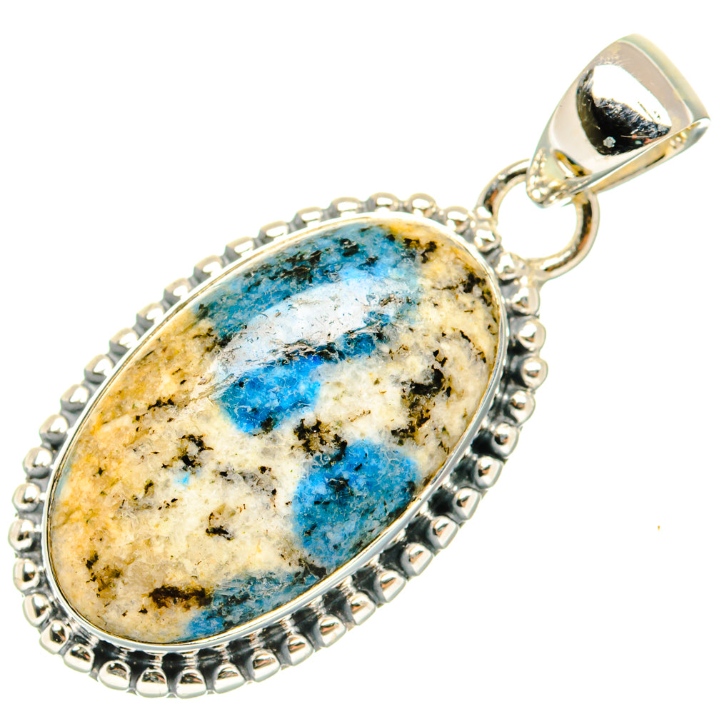K2 Blue Azurite Pendants handcrafted by Ana Silver Co - PD29804 - Photo 2
