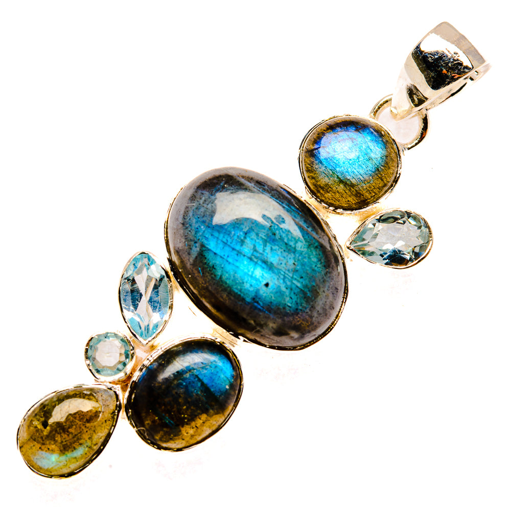 Labradorite Pendants handcrafted by Ana Silver Co - PD29844 - Photo 2