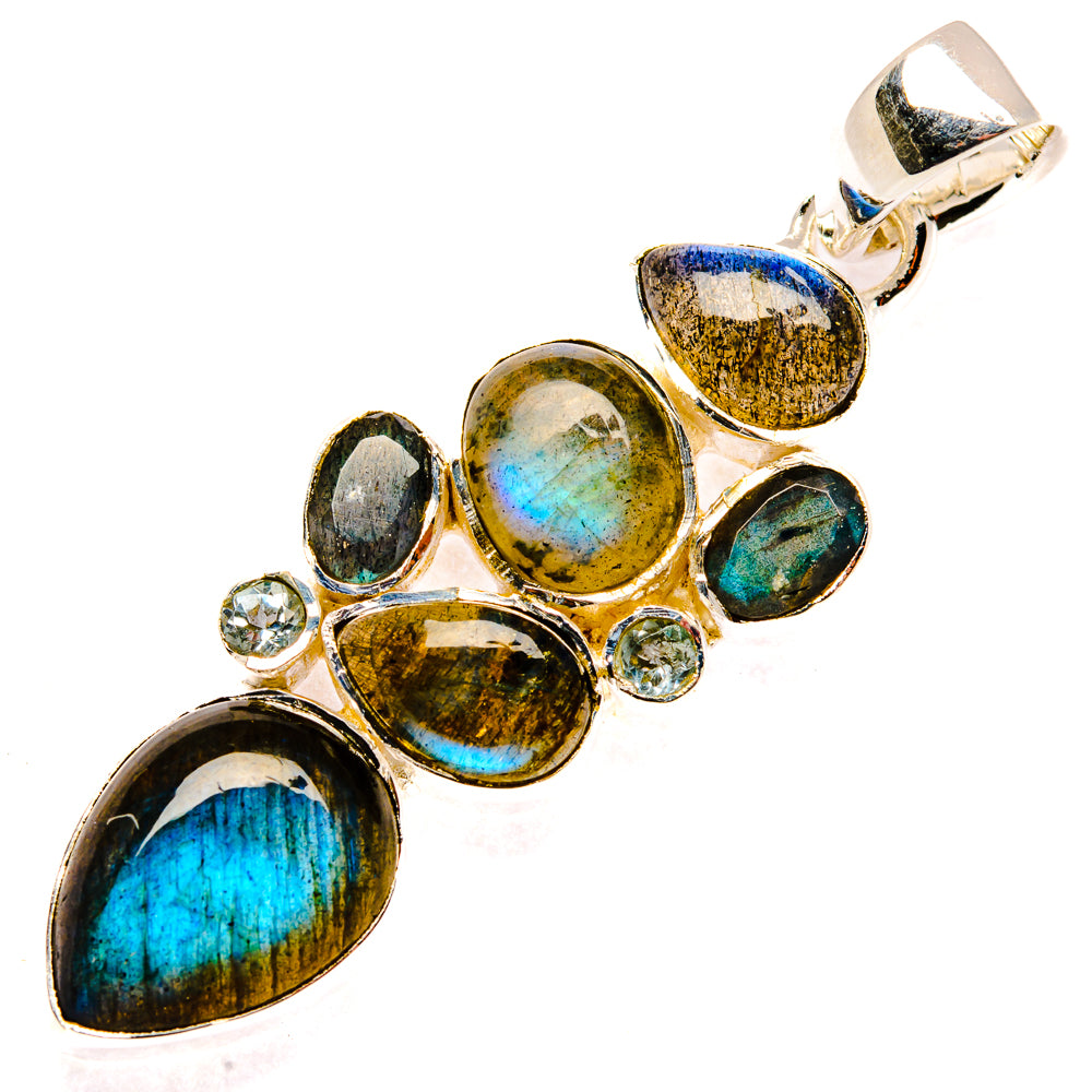 Labradorite Pendants handcrafted by Ana Silver Co - PD29847 - Photo 2