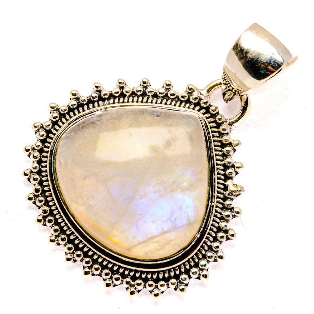 Rainbow Moonstone Pendants handcrafted by Ana Silver Co - PD29905 - Photo 2