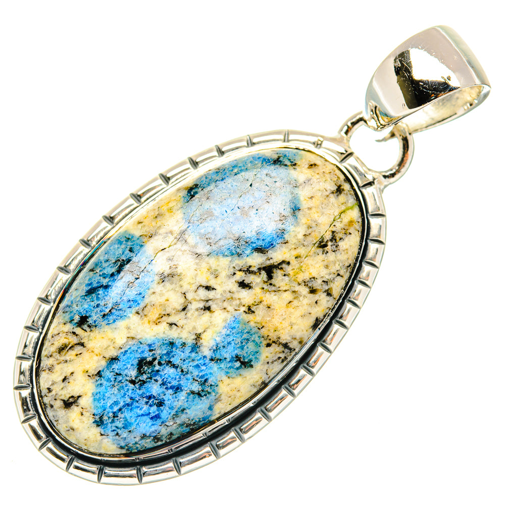 K2 Blue Azurite Pendants handcrafted by Ana Silver Co - PD30038 - Photo 2