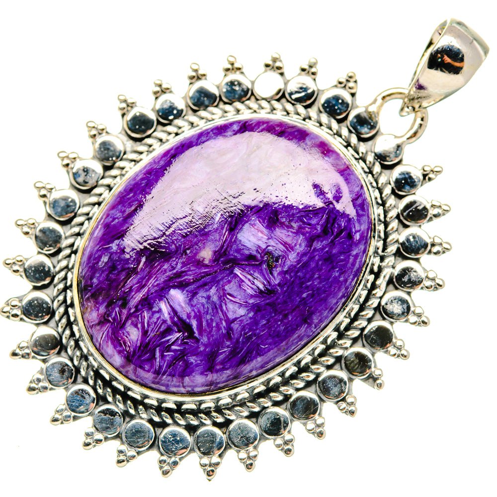 Charoite Pendants handcrafted by Ana Silver Co - PD30042 - Photo 2