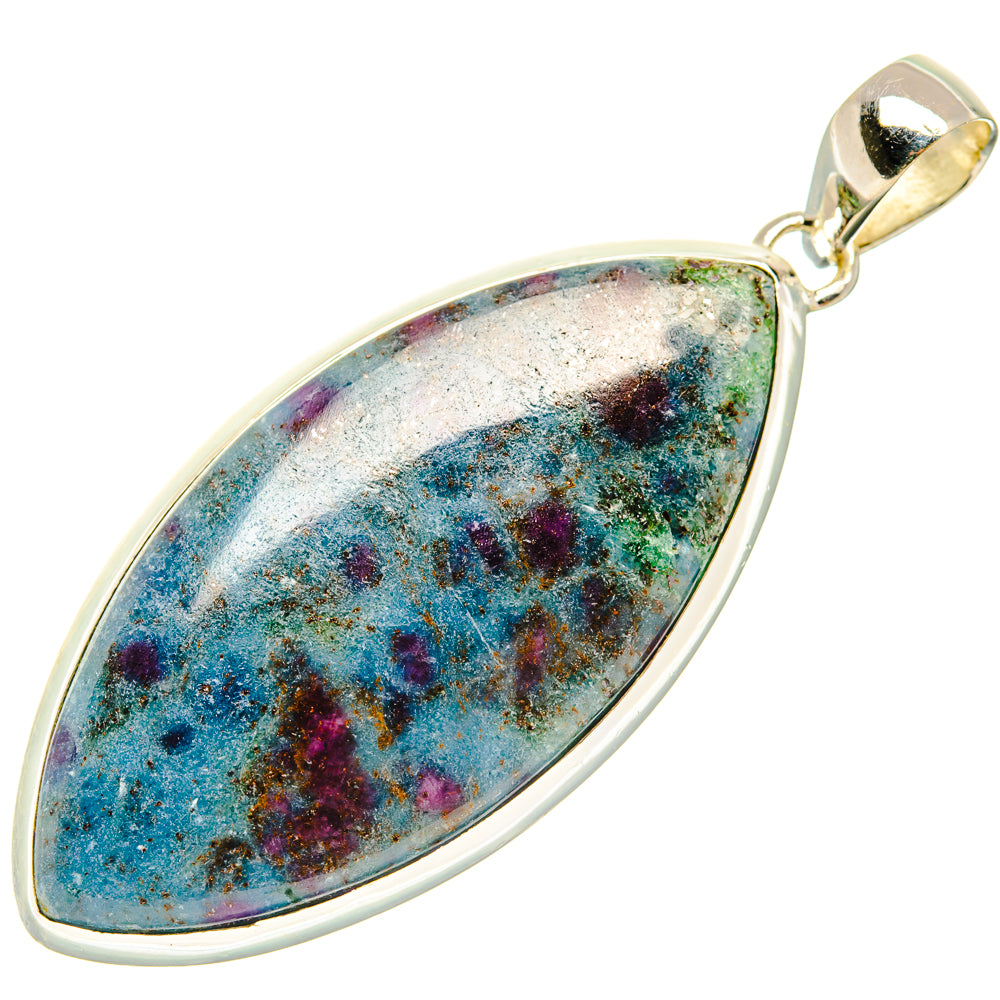 Ruby Fuchsite Pendants handcrafted by Ana Silver Co - PD30046 - Photo 2