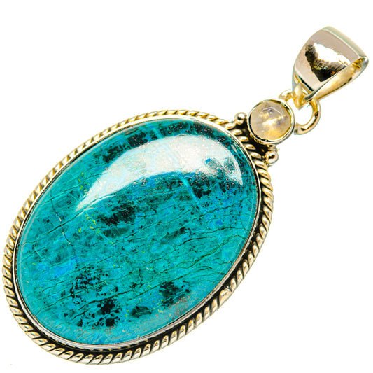 Chrysocolla Pendants handcrafted by Ana Silver Co - PD30062 - Photo 2