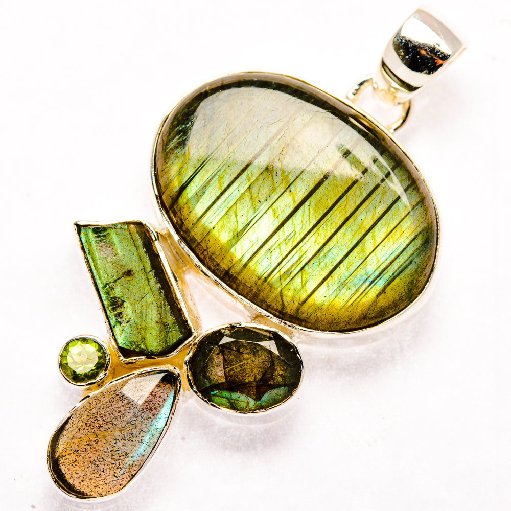 Labradorite Pendants handcrafted by Ana Silver Co - PD30076 - Photo 2