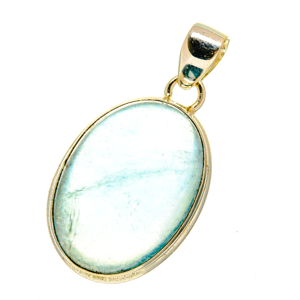 Blue Fluorite Pendants handcrafted by Ana Silver Co - PD3010