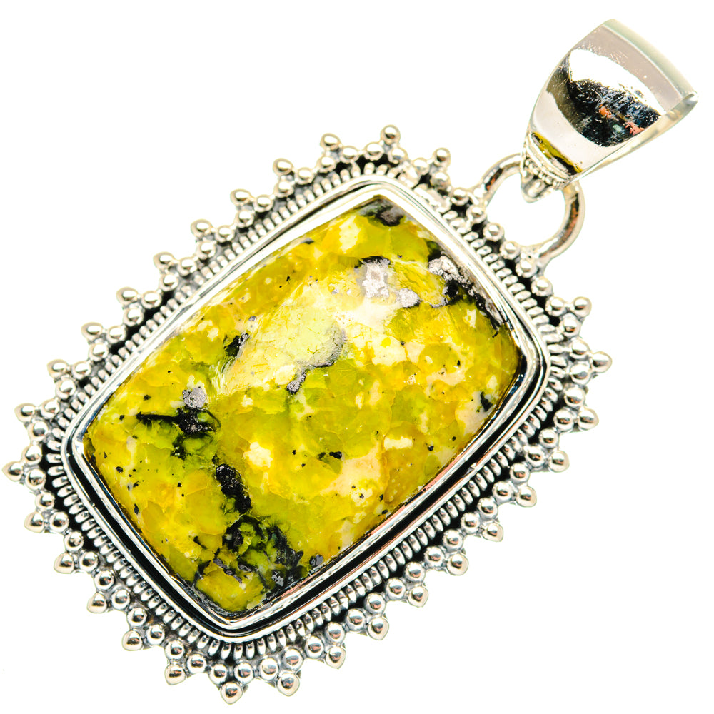Lizardite Pendants handcrafted by Ana Silver Co - PD30129 - Photo 2