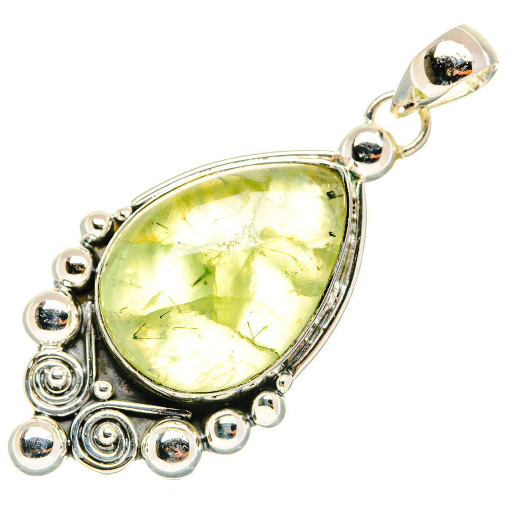 Prehnite Pendants handcrafted by Ana Silver Co - PD30138 - Photo 2