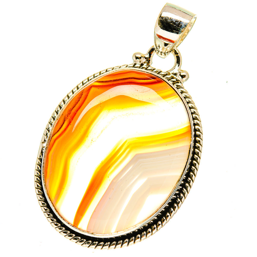 Botswana Agate Pendants handcrafted by Ana Silver Co - PD3018