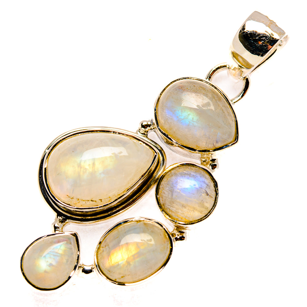 Rainbow Moonstone Pendants handcrafted by Ana Silver Co - PD30231 - Photo 2