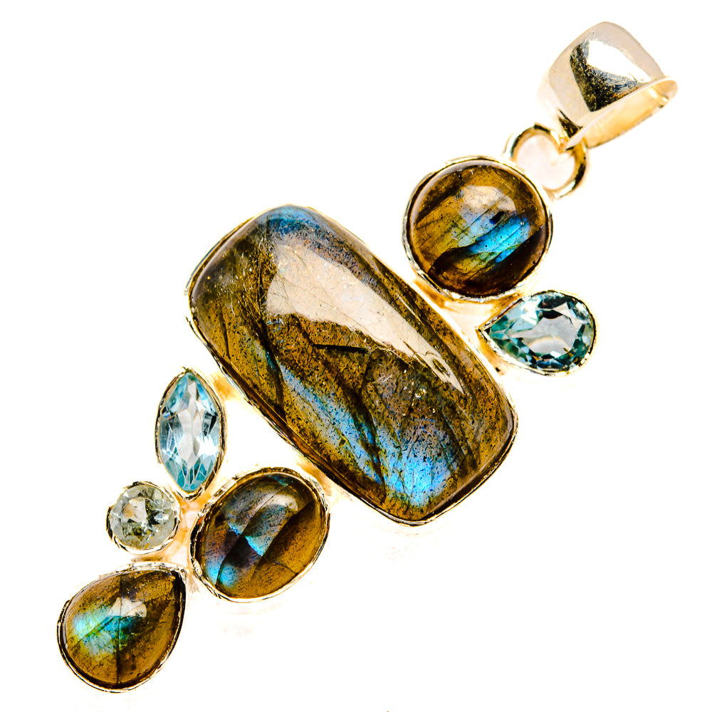 Labradorite Pendants handcrafted by Ana Silver Co - PD30255 - Photo 2