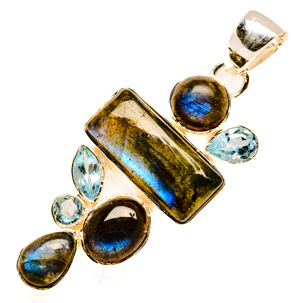 Labradorite Pendants handcrafted by Ana Silver Co - PD30257 - Photo 2