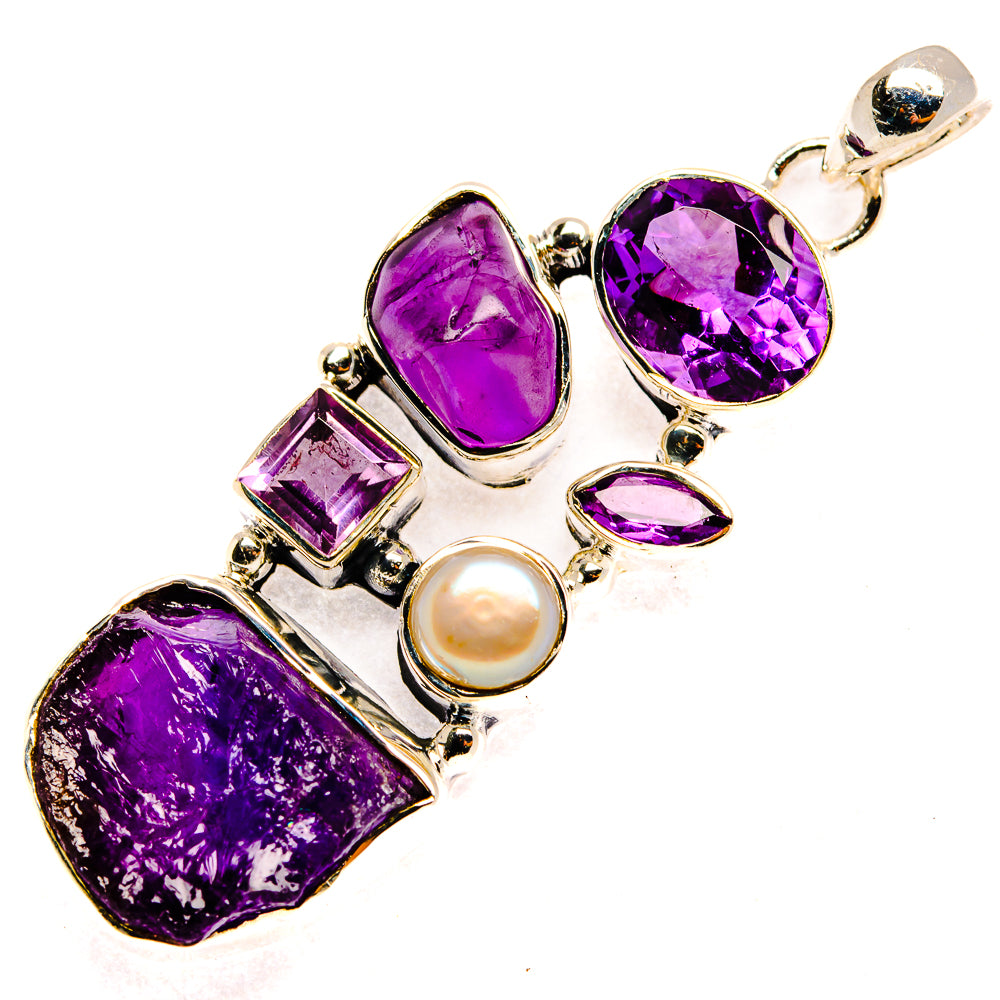Amethyst Pendants handcrafted by Ana Silver Co - PD30258 - Photo 2