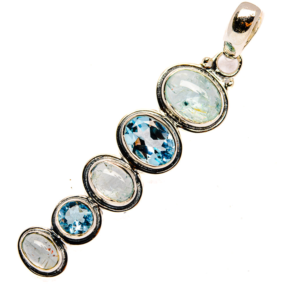 Rainbow Moonstone Pendants handcrafted by Ana Silver Co - PD30265 - Photo 2
