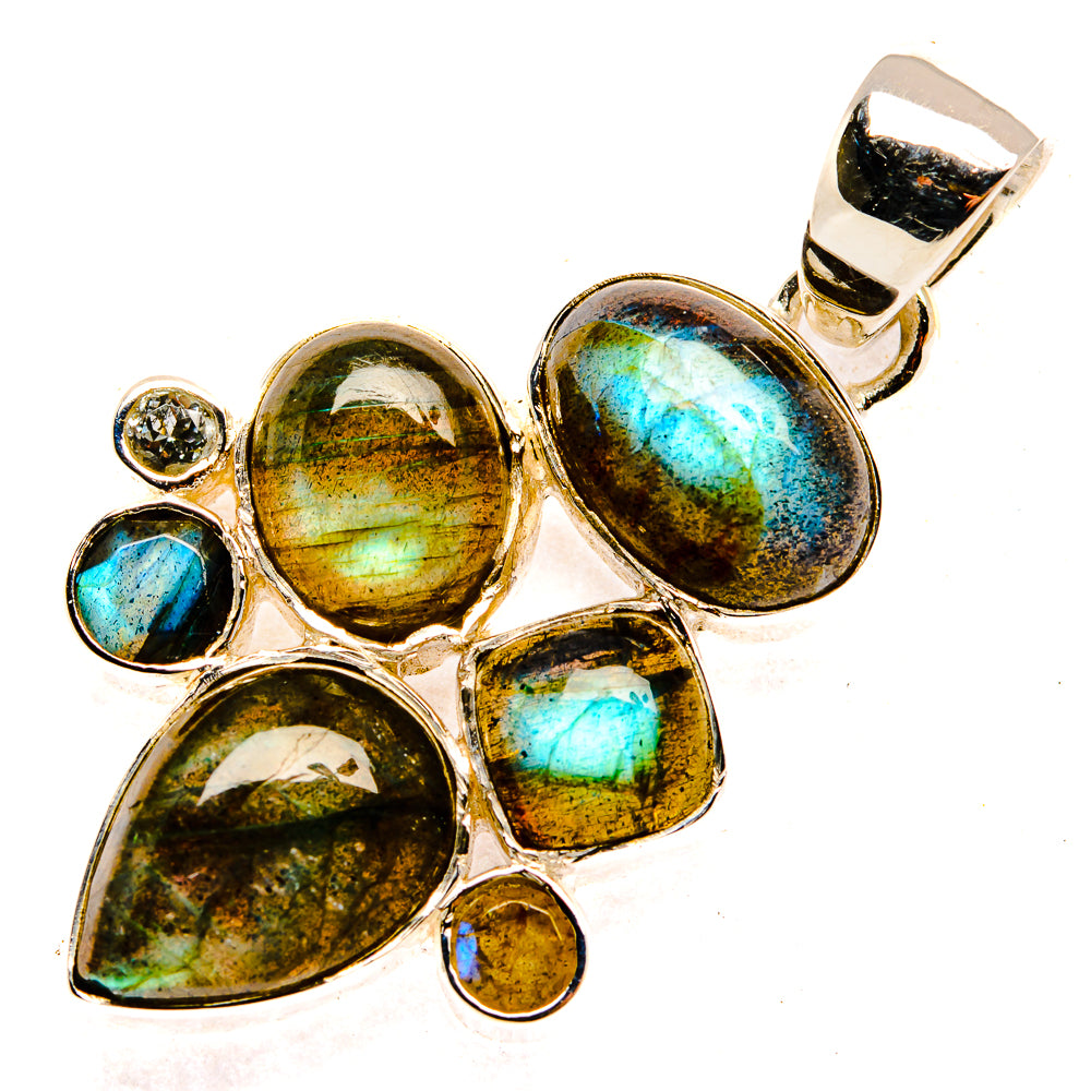 Labradorite Pendants handcrafted by Ana Silver Co - PD30278 - Photo 2