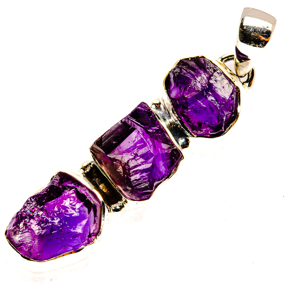 Amethyst Pendants handcrafted by Ana Silver Co - PD30309 - Photo 2