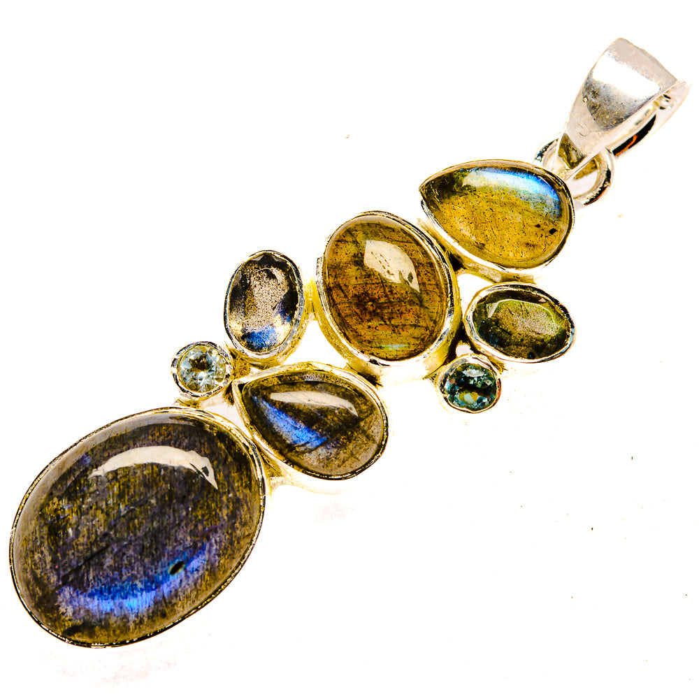 Labradorite Pendants handcrafted by Ana Silver Co - PD30325 - Photo 2