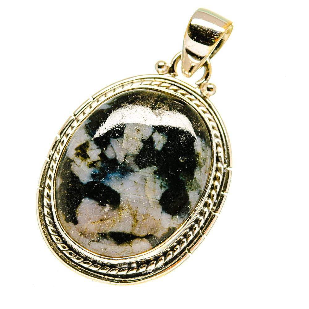 Gabbro Stone Pendants handcrafted by Ana Silver Co - PD3033