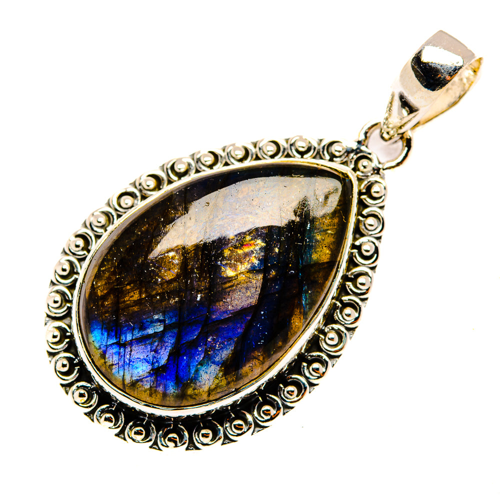 Labradorite Pendants handcrafted by Ana Silver Co - PD30374 - Photo 2