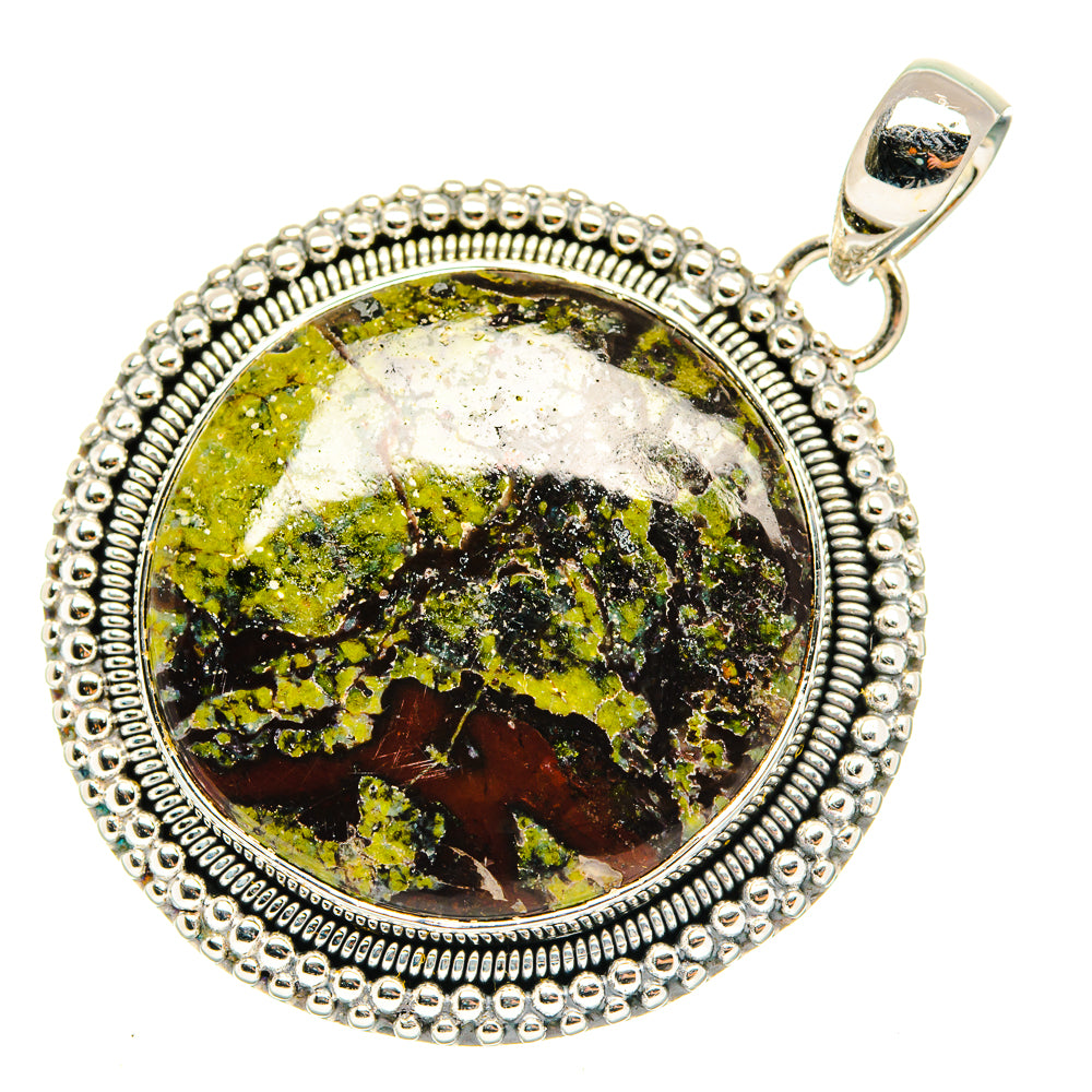 Dragon's Blood Stone Pendants handcrafted by Ana Silver Co - PD30420 - Photo 2