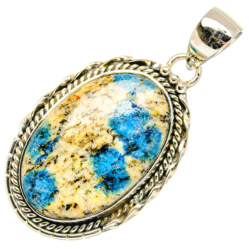 K2 Blue Azurite Pendants handcrafted by Ana Silver Co - PD30459 - Photo 2