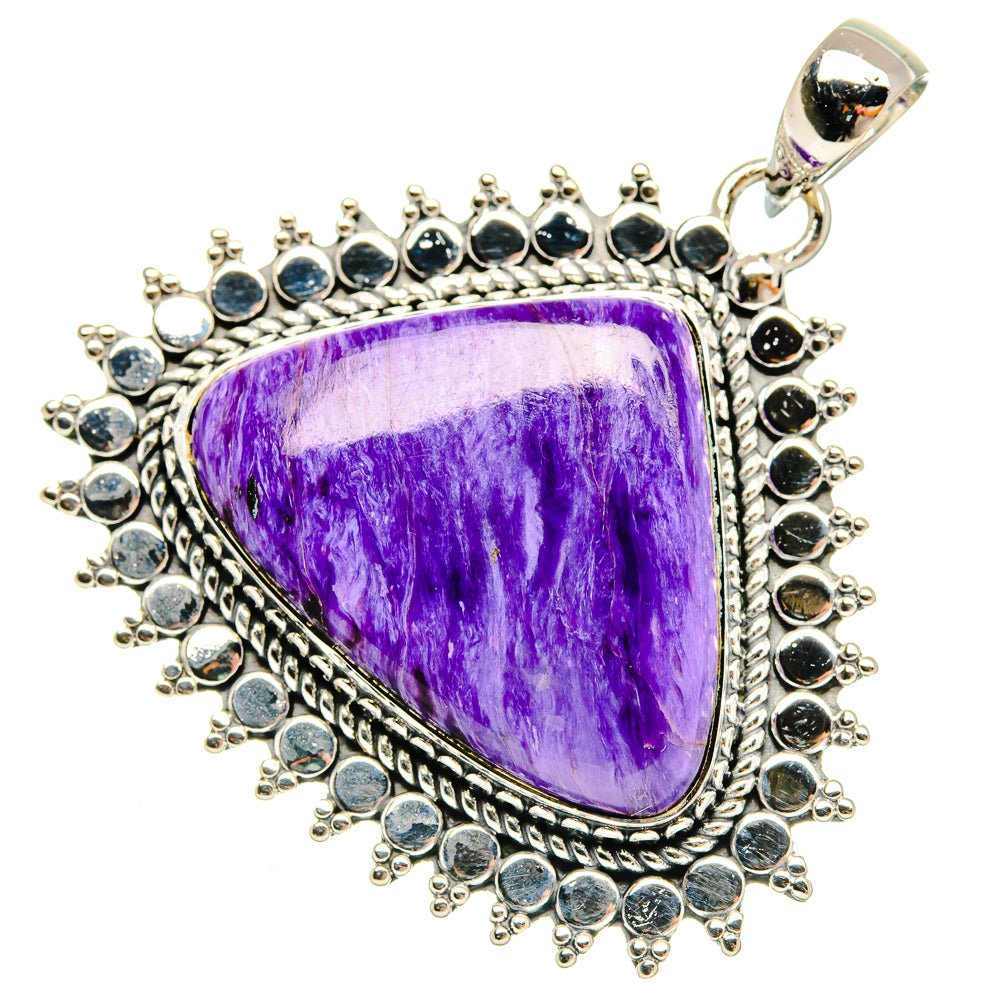 Charoite Pendants handcrafted by Ana Silver Co - PD30496 - Photo 2