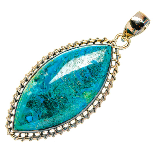 Chrysocolla Pendants handcrafted by Ana Silver Co - PD30501 - Photo 2
