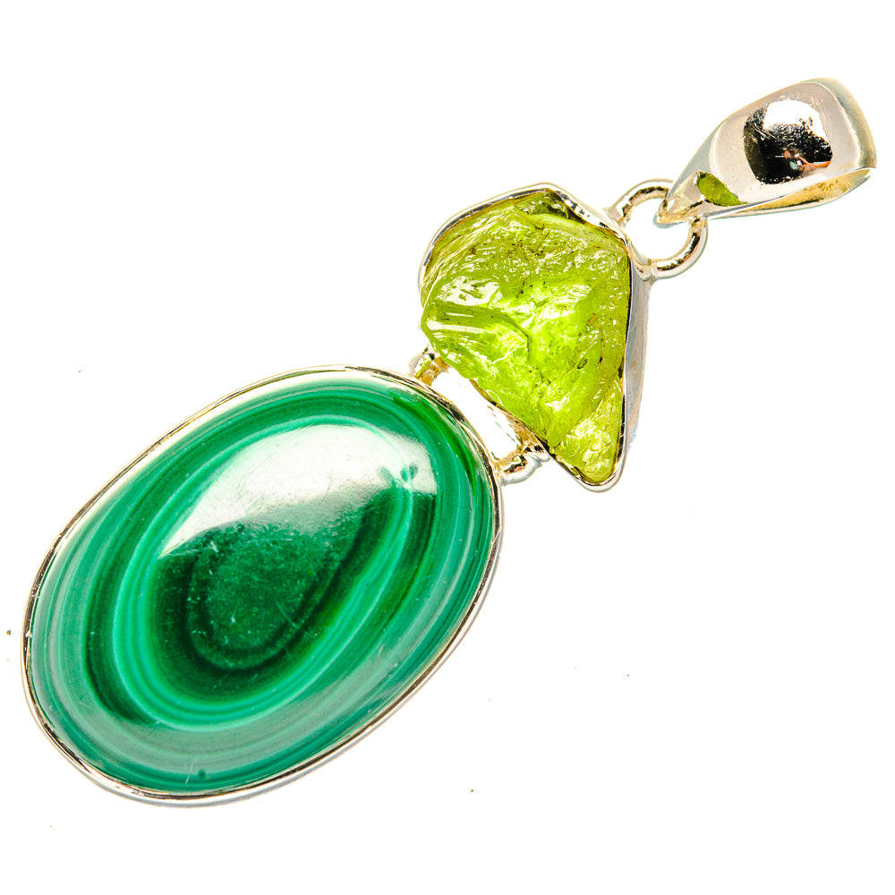 Malachite Pendants handcrafted by Ana Silver Co - PD30540 - Photo 2