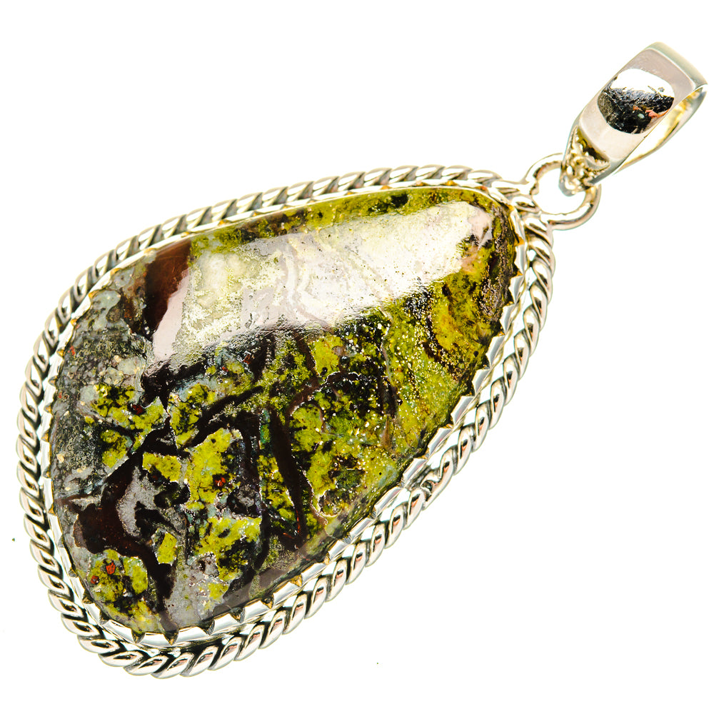 Dragon's Blood Stone Pendants handcrafted by Ana Silver Co - PD30544 - Photo 2