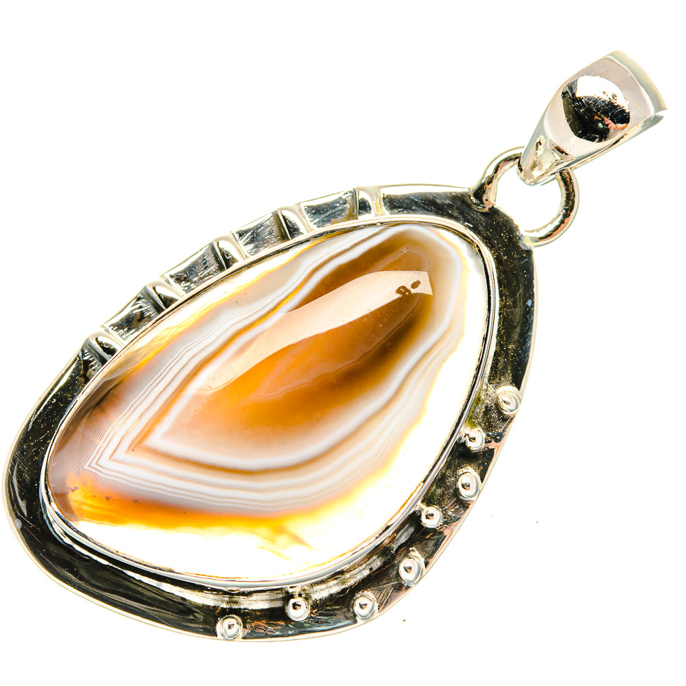 Botswana Agate Pendants handcrafted by Ana Silver Co - PD30559 - Photo 2