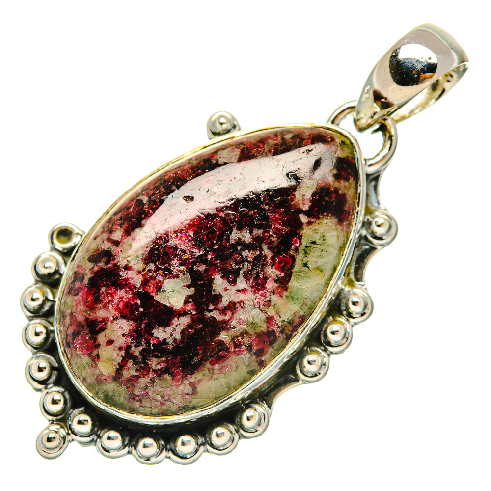 Russian Eudialyte Pendants handcrafted by Ana Silver Co - PD30602 - Photo 2