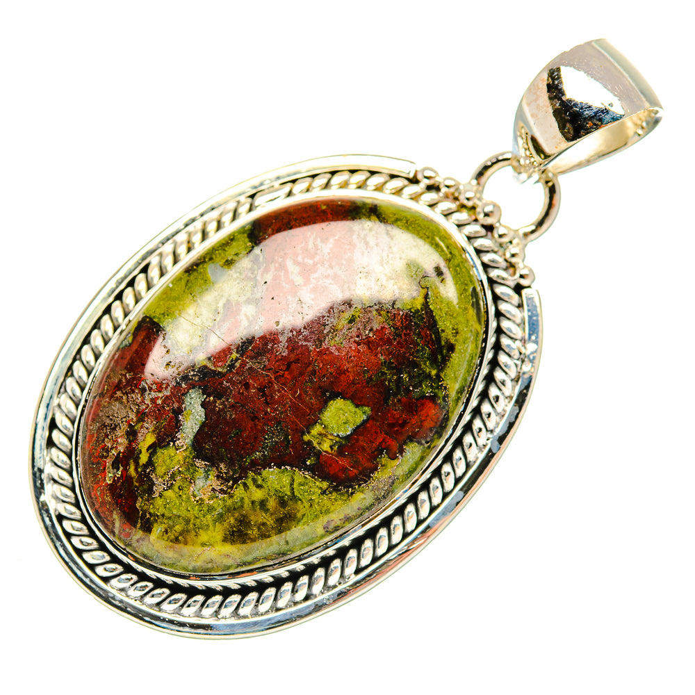 Dragon's Blood Stone Pendants handcrafted by Ana Silver Co - PD30609 - Photo 2