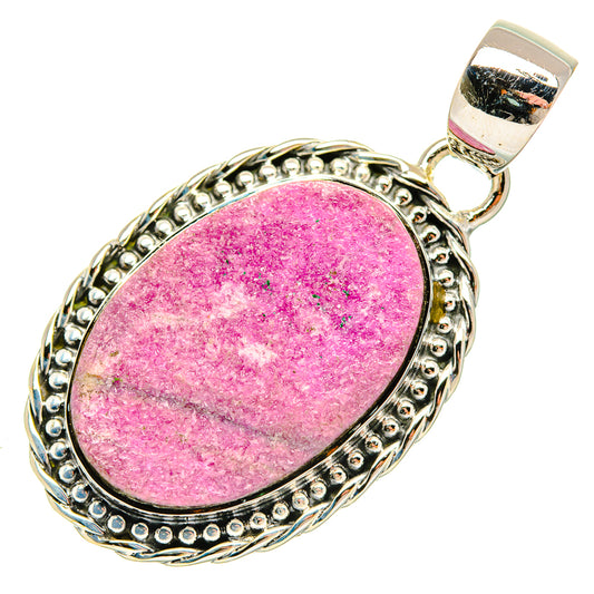 Cobalto Calcite Druzy Pendants handcrafted by Ana Silver Co - PD30643 - Photo 2