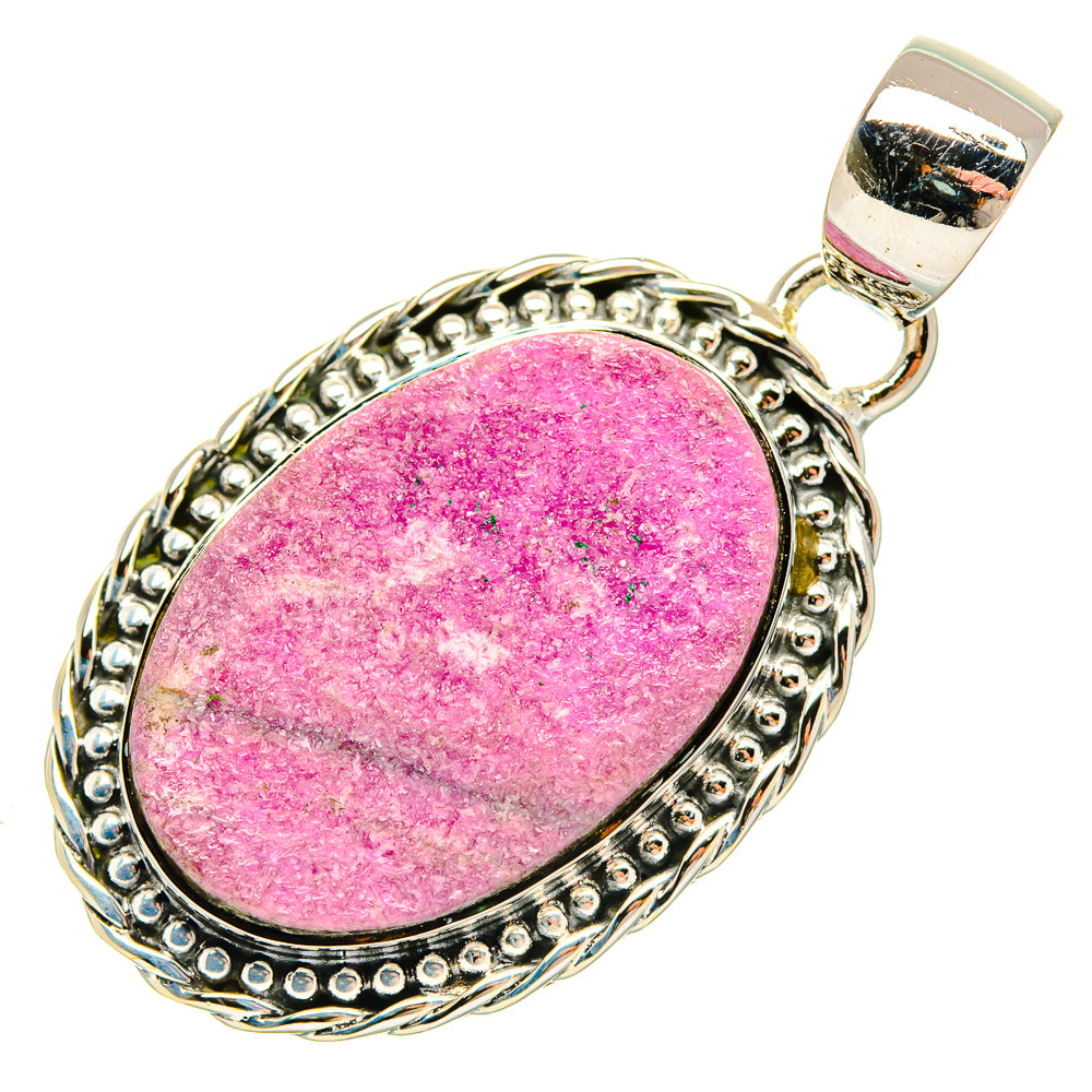 Cobalto Calcite Druzy Pendants handcrafted by Ana Silver Co - PD30643 - Photo 2