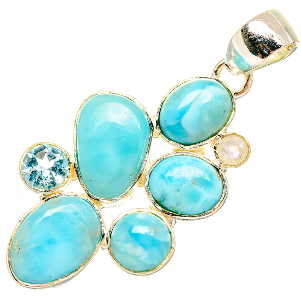 Larimar Pendants handcrafted by Ana Silver Co - PD30679 - Photo 2