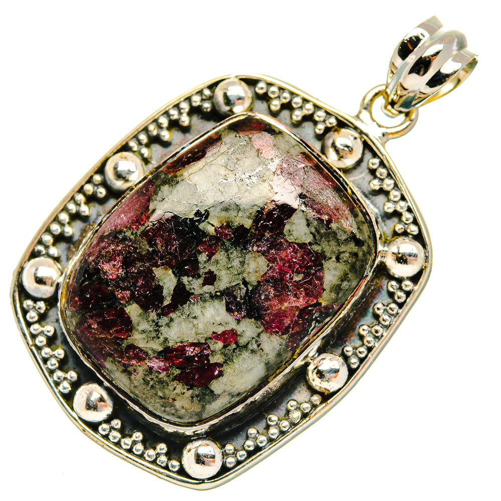 Russian Eudialyte Pendants handcrafted by Ana Silver Co - PD30689 - Photo 2