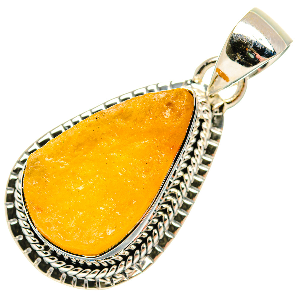Lemon Jasper Pendants handcrafted by Ana Silver Co - PD30701 - Photo 2