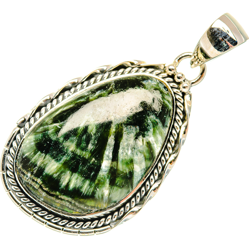 Seraphinite Pendants handcrafted by Ana Silver Co - PD30804 - Photo 2
