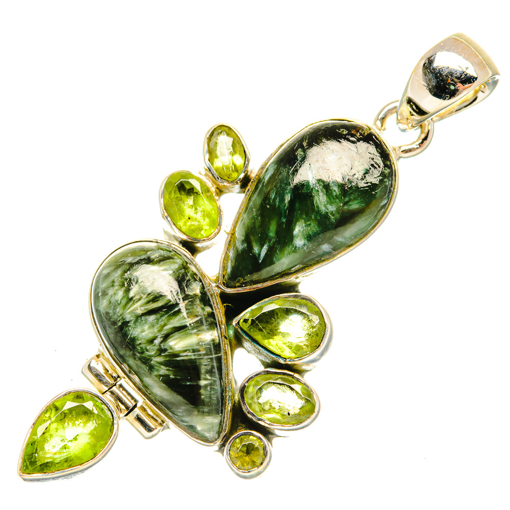 Seraphinite Pendants handcrafted by Ana Silver Co - PD30865 - Photo 2