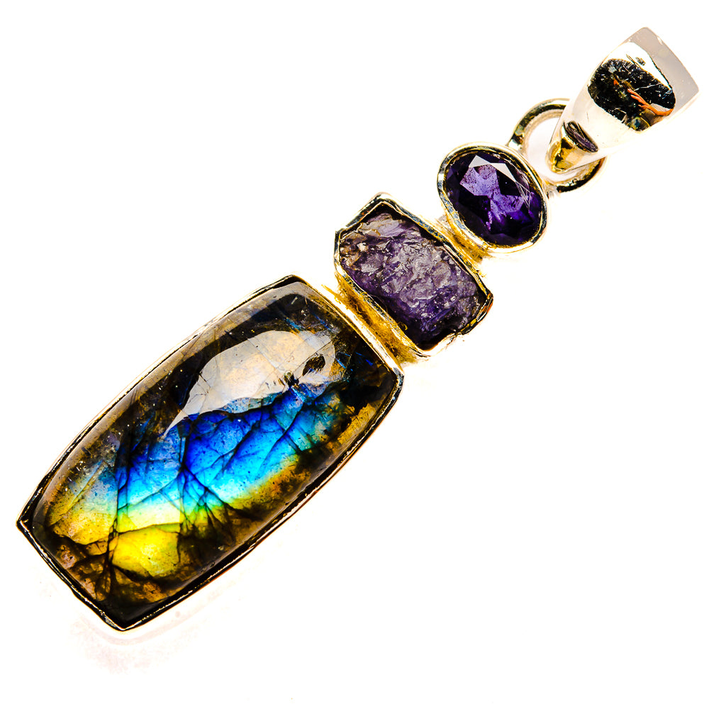 Labradorite Pendants handcrafted by Ana Silver Co - PD30892 - Photo 2