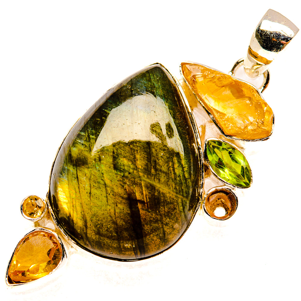 Labradorite Pendants handcrafted by Ana Silver Co - PD30912 - Photo 2
