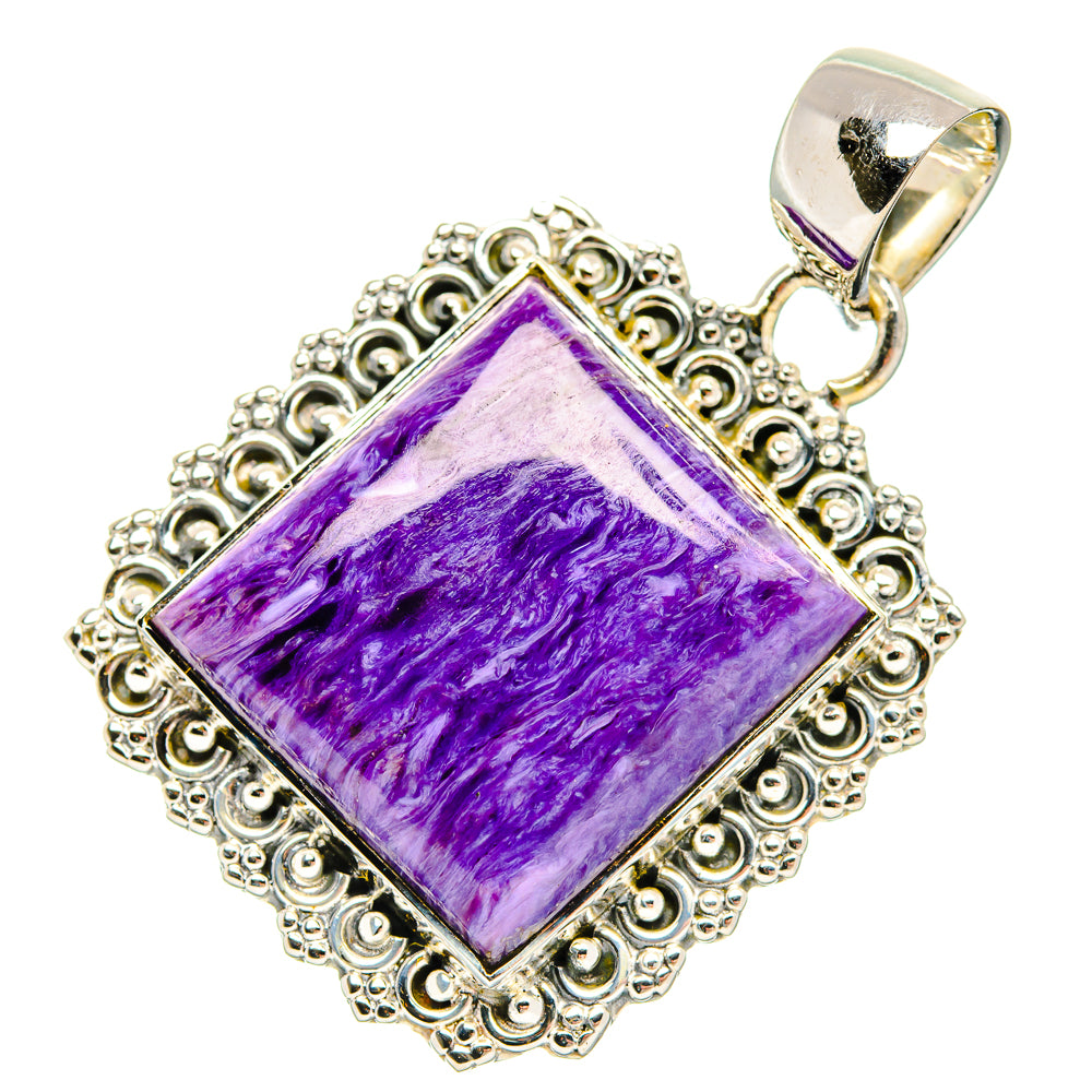 Charoite Pendants handcrafted by Ana Silver Co - PD30944 - Photo 2