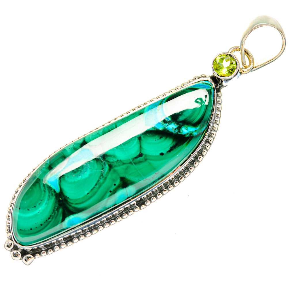 Malachite Pendants handcrafted by Ana Silver Co - PD30955 - Photo 2