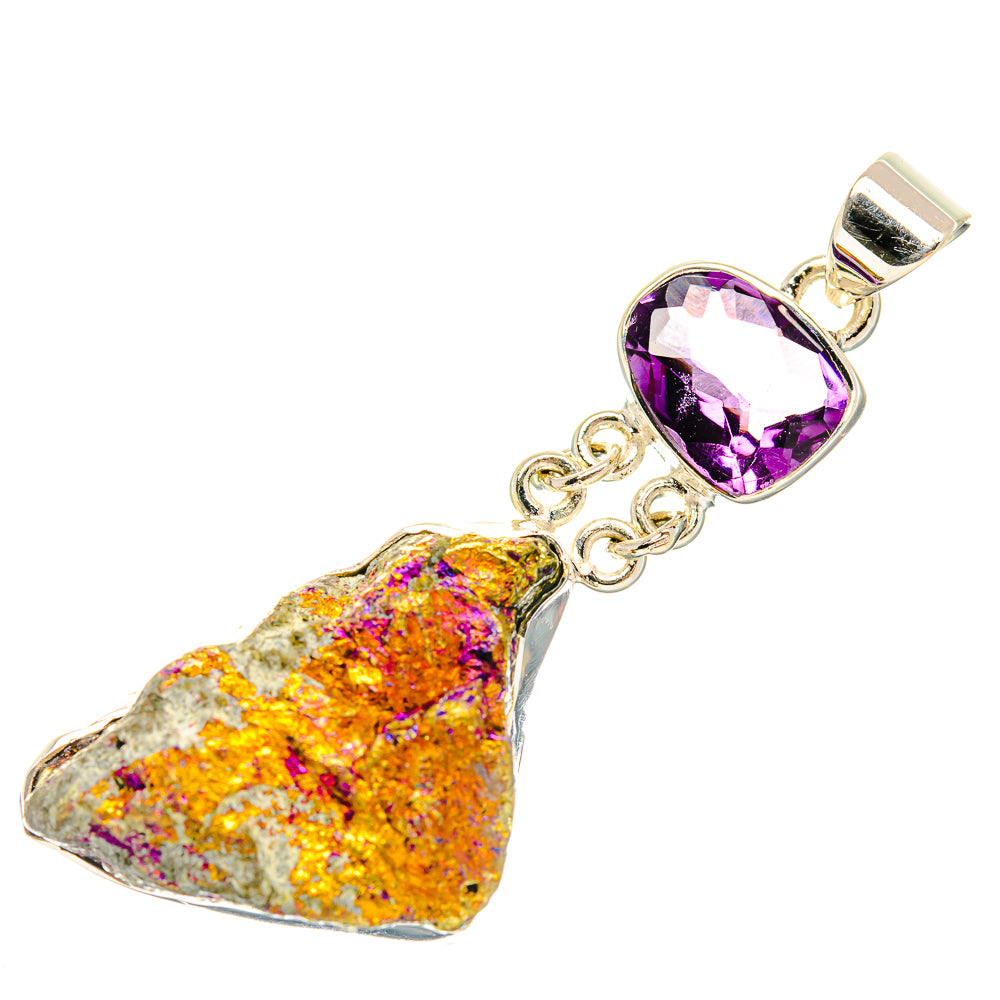 Titanium Druzy Pendants handcrafted by Ana Silver Co - PD30993 - Photo 2