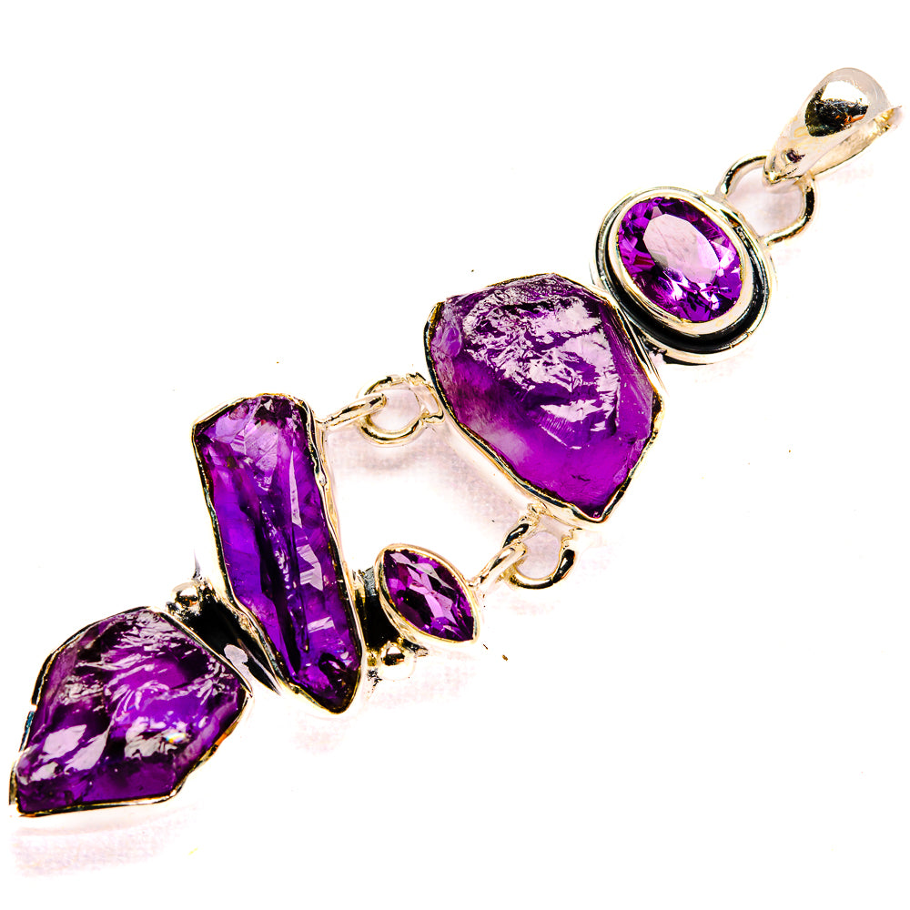 Amethyst Pendants handcrafted by Ana Silver Co - PD31021 - Photo 2