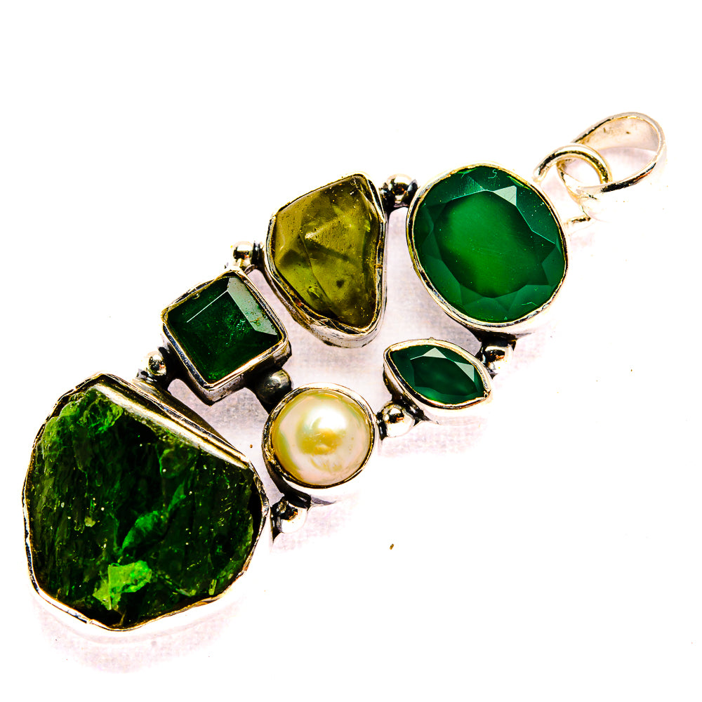 Chrome Diopside Pendants handcrafted by Ana Silver Co - PD31023 - Photo 2
