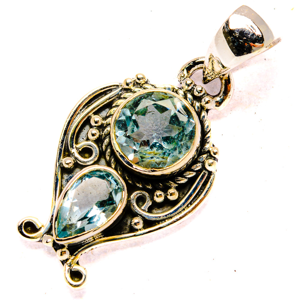 Blue Topaz Pendants handcrafted by Ana Silver Co - PD31087 - Photo 2