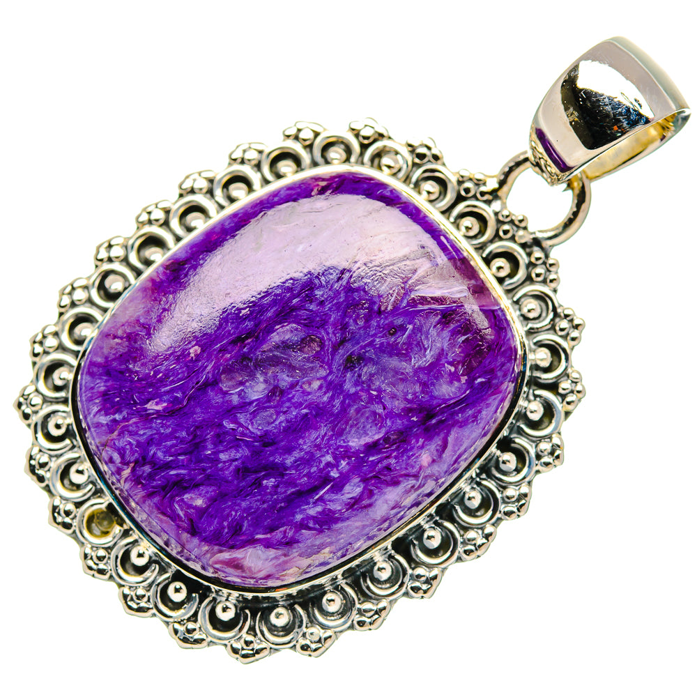 Charoite Pendants handcrafted by Ana Silver Co - PD31107 - Photo 2