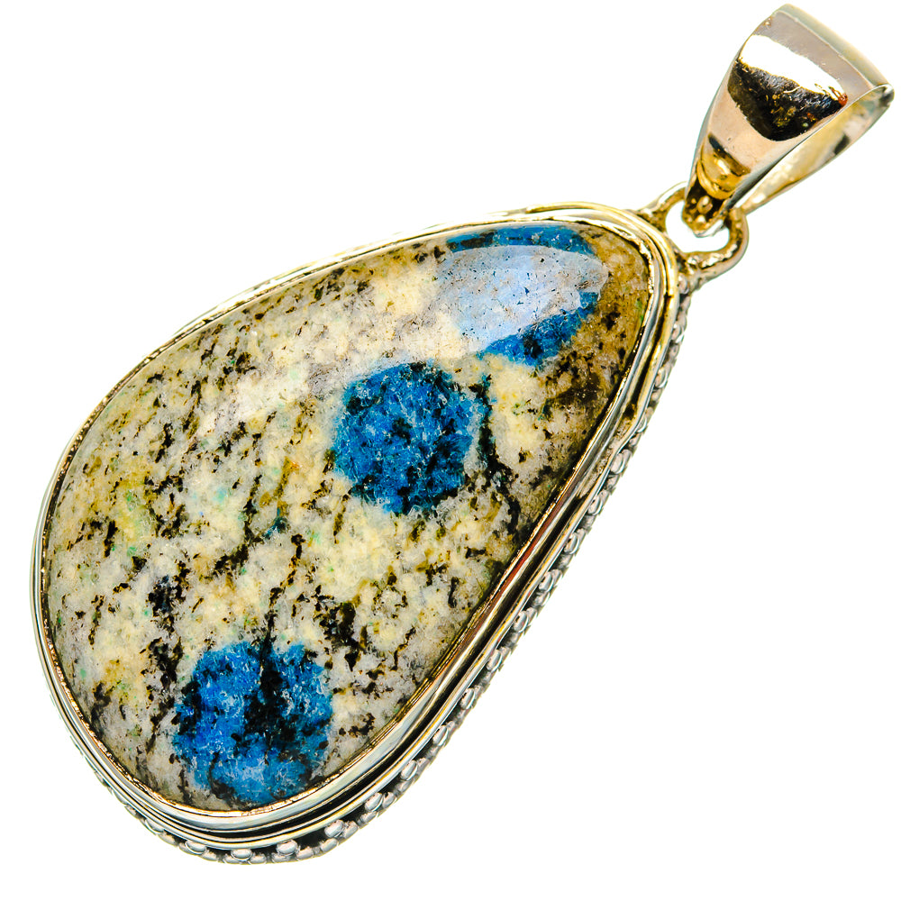 K2 Blue Azurite Pendants handcrafted by Ana Silver Co - PD31142 - Photo 2